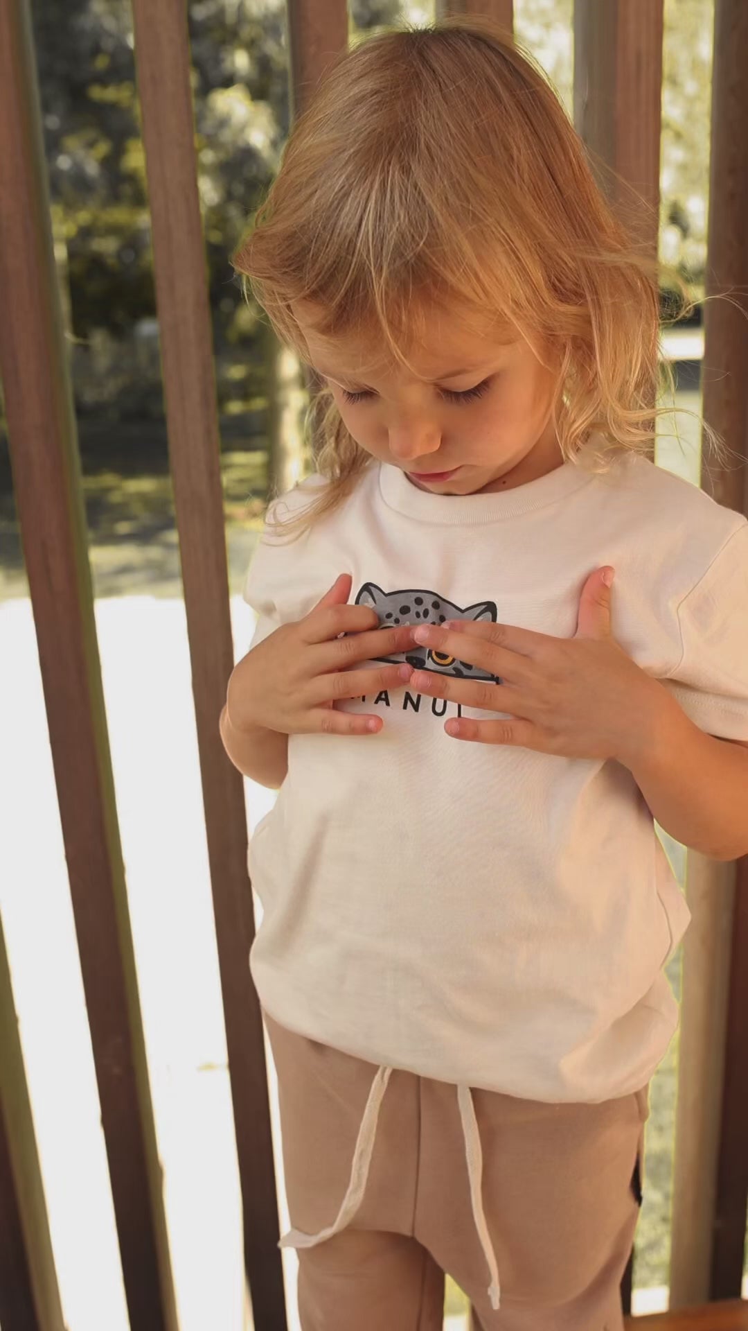 Curious Manul T-Shirt — Natural Raw